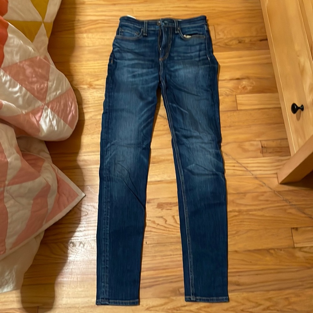 Like new rag & bone new york women’s Nina High-Rise Skinny jeans 24 Irving color